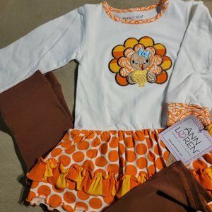 AnnLoren Autumn Turkey 2 piece Pant Set